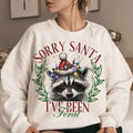 Sorry Santa I've Been Feral Christmas Season Sweatshirt, Funny Christmas Feral Girl Shirt Hoodie | GrindPrints.com