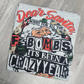 Sorry for all the Fbombs it's been a crazy year, Santa Graphic Tee or Sweatshirt Hoodie | GrindPrints.com