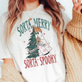 Sorta Merry Sorta Spooky Tee Christmas Spooky Tshirt Girly Christmas Halloween Sweatshirt Sora Christmas Sorta Spooky...