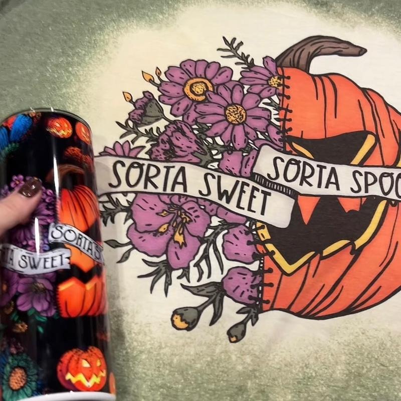Sorta Sweet Sorts Spooky T-shirt & Tumbler Hoodie, Sweatshirt | GrindPrints.com