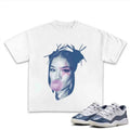 Soul Princess Star Bubble Gum Graphic Tee Match Diffused Blue, Shortsleeve Crewneck Cotton Unisex Cotton T-shirt Hoodie,...