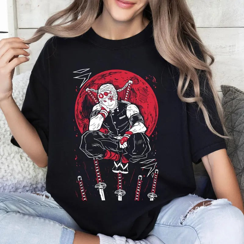 Sound Hashira DM Characters Shirt Crewneck Hoodie, Anime Otaku Shirt Comfort Cotton Sweatshirt | GrindPrints.com