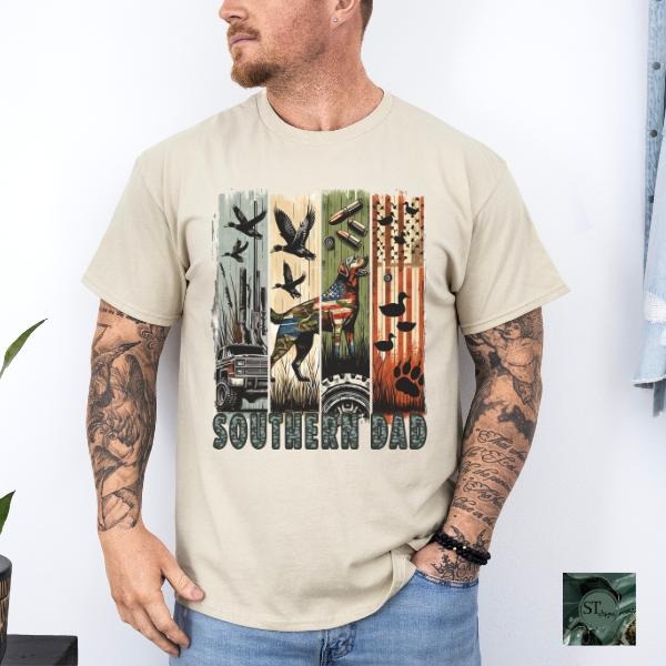Southern Dad Men's Shirt for Fathers Day Unisex Fit Hoodie, Sweatshirt | GrindPrints.com