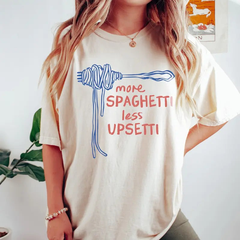 Spaghetti Shirt, Funny Food Shirt, Foodie T Shirt, Food Humor, Funny Saying TShirt, Silly T-Shirt Hoodie, Sweatshirt
