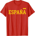 Spain Shirts, Spanish Flag Red España T-Shirt Cotton Fashion Casual Classic Hoodie, Sweatshirt | GrindPrints.com