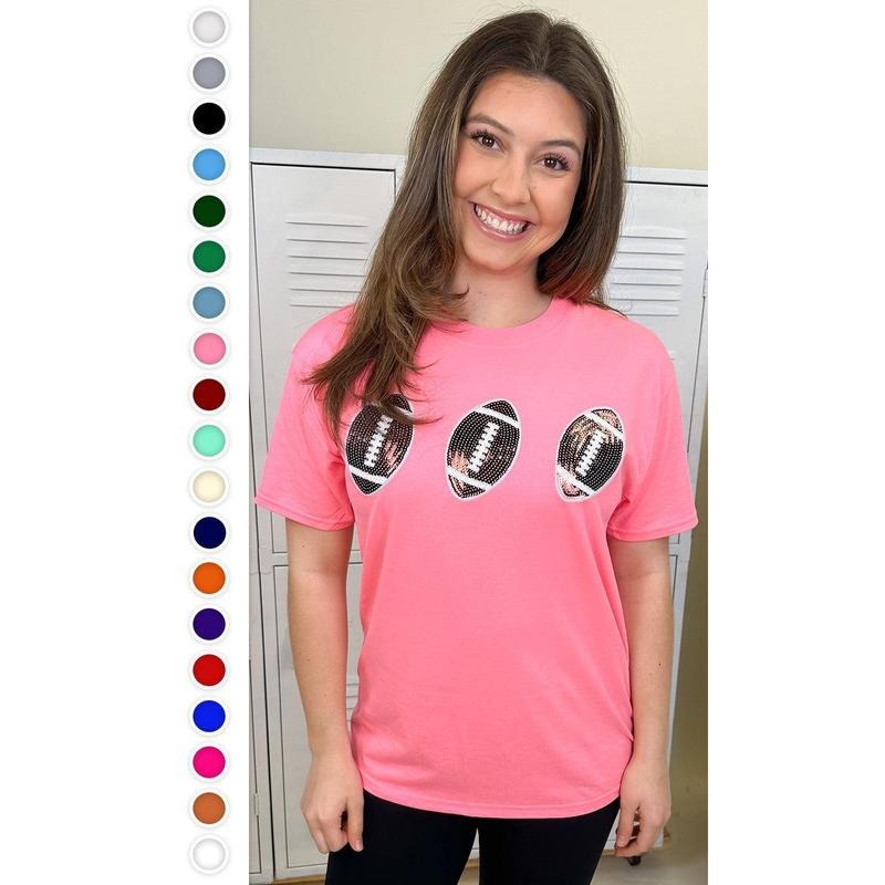 Sparkle Football Adult T-Shirt Hoodie, Sweatshirt | GrindPrints.com