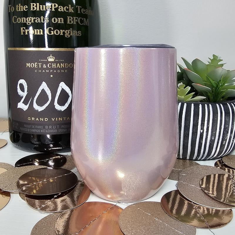 Sparkle Pink Piper Lou 12oz Wine Cup T-Shirts, Hoodie, Sweatshirt | GrindPrints.com