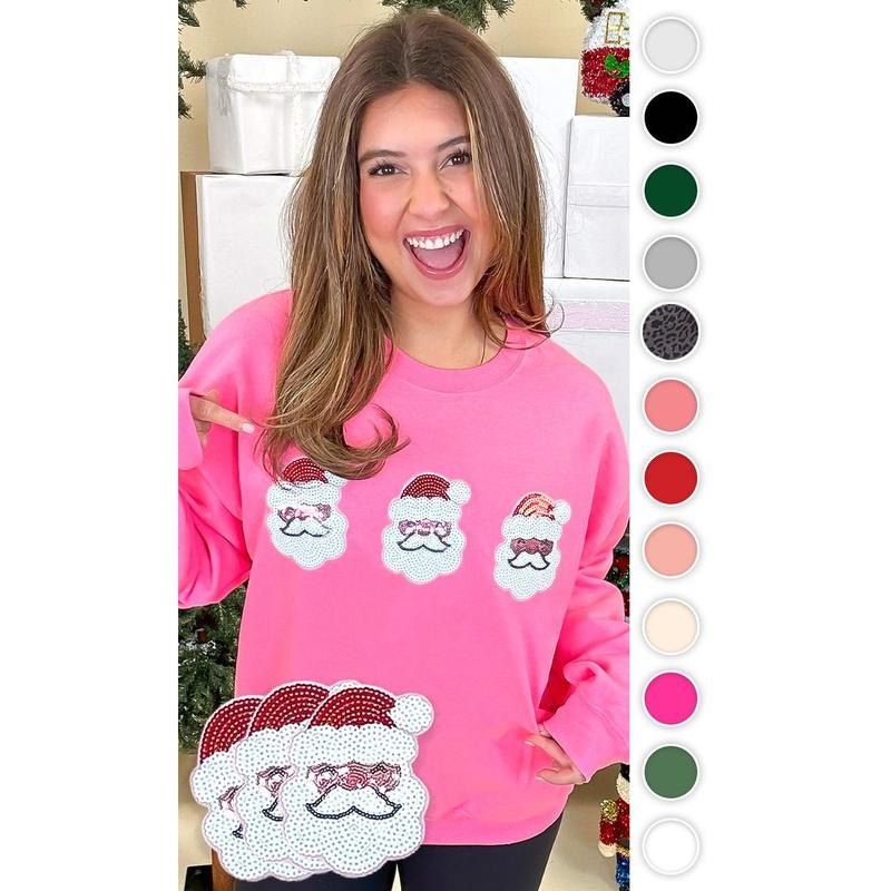 Sparkle Santa Sweatshirt T-Shirts, Hoodie | GrindPrints.com