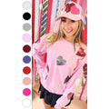 Sparkle Sequin Valentine Heart Graphic Sweatshirt T-Shirts, Hoodie | GrindPrints.com