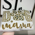 Sparkle gold Dog Mama Sweatshirt or Longsleeve or Tshirt Cotton Crewneck Sweaters cute shirts Womenswear Clothes Hoodie