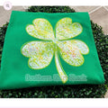 Sparkly Shamrock Sweatshirt | Kelly Green Sweatshirt T-Shirts, Hoodie | GrindPrints.com