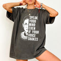 Speak Your Mind Even Even If Your Voice Shakes Comfort Colors Shirt, RGB Quote T-shirt, Feminist Graphic Tee, Women's...