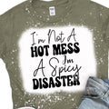 Spicy Disaster Bleached Tee Hoodie, Sweatshirt | GrindPrints.com