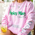 'Spicy Marg Social Club' Crewneck Sweatshirt T-Shirts, Hoodie | GrindPrints.com