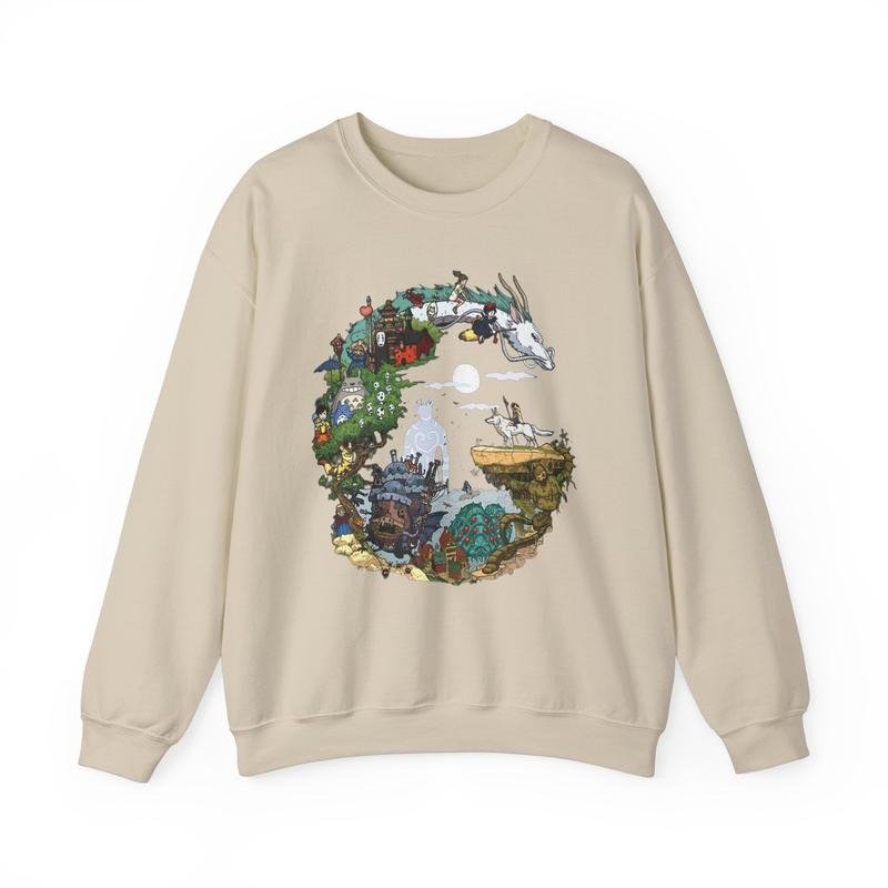 Spirited Away Studio Ghibli Shirts, Hayao Miyazaki, Ghibli Totoro Shirt Gift Hoodie, Sweatshirt | GrindPrints.com