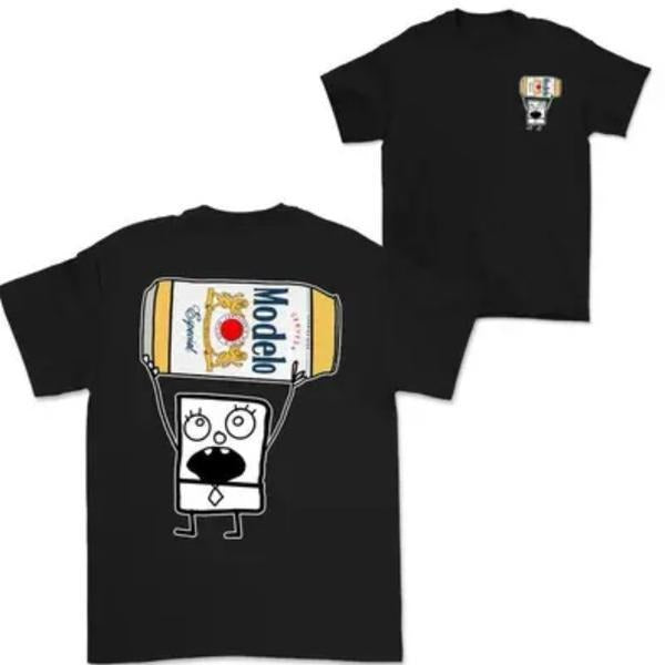Spongebob Shirt Cotton Short Sleeve T- Shirt Hoodie, Sweatshirt | GrindPrints.com