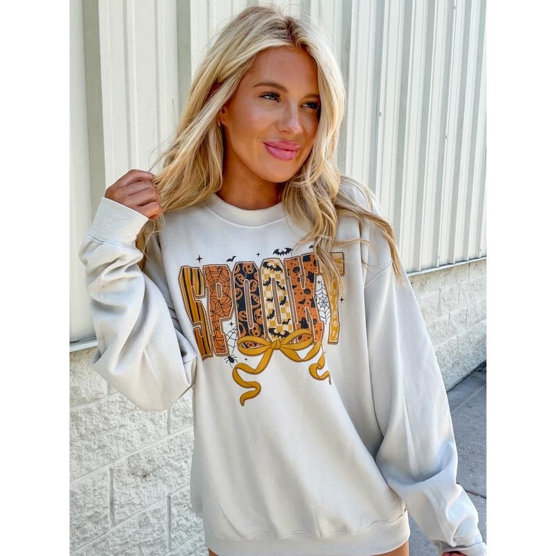 Spooky Design Letters Graphic Top T-Shirts, Hoodie, Sweatshirt | GrindPrints.com