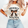 Spooky Mama T-Shirt, Coquette Halloween T-Shirt, Spooky Season T-Shirt, Retro Halloween T-Shirt, Spooky vibes T-Shirt,...