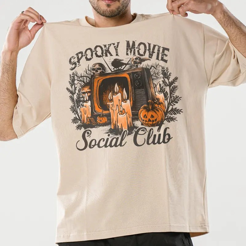Spooky Movie Club Halloween T-shirt, Horror Movie Club T-Shirt, Social Club T-Shirt Hoodie, Sweatshirt | GrindPrints.com