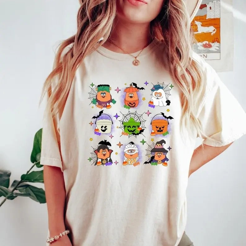 Spooky Nuggets Meal Bucket Shirt Halloween Chicken Nuggets Funny Halloween Halloween Spooky Season Halloween Party T-Shirts, Hoodie, Sweatshirt