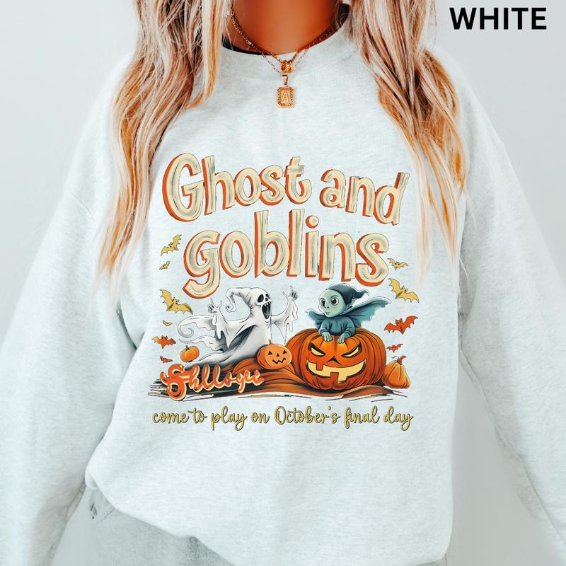 Spooky Season Ghosts Goblins Spooky Season Halloween Cotton Spooky Season T-Shirts, Hoodie, Sweatshirt