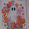 Spooky Season Ghosty with flowers Halloween Graphic Tee Hoodie, Sweatshirt | GrindPrints.com