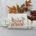 Spooky Season embroidered crewneck, Halloween embroidered crewneck, Pumpkin Embroidered sweatshirt Cotton Casual...