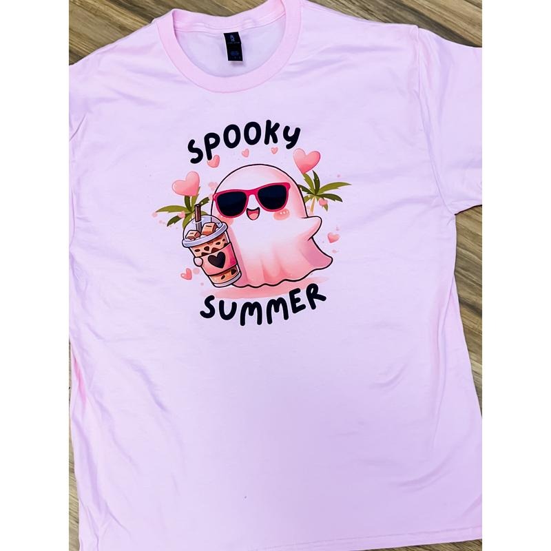 Spooky Summer Graphic Top T-Shirts, Hoodie, Sweatshirt | GrindPrints.com