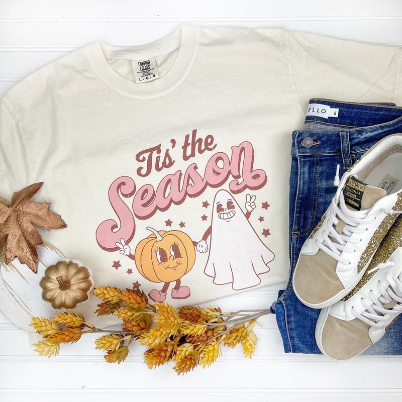 Spooky Tis The Season Comfort Colors SS T-Shirt Hoodie, Sweatshirt | GrindPrints.com