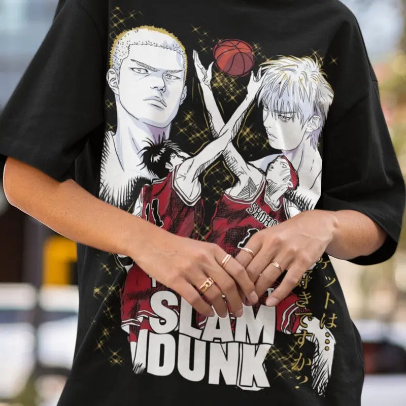 Sport 90s Anime Lovers, Basketball Otaku Ropa,Slam Dunk t-shirt Art Team Basketball Slam Dunk Anime Sport Manga Shirt All...