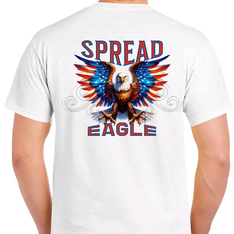 Spread Eagle - Men's T-Shirt- American- cotton Menswear Top Tshirt Sport Streetwear Hoodie, Sweatshirt | GrindPrints.com
