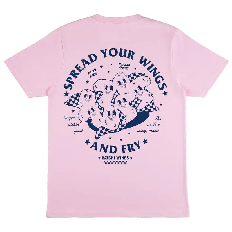 Spread Your Wings Unisex Fried Chicken Graphic T-Shirt Hoodie, Sweatshirt | GrindPrints.com