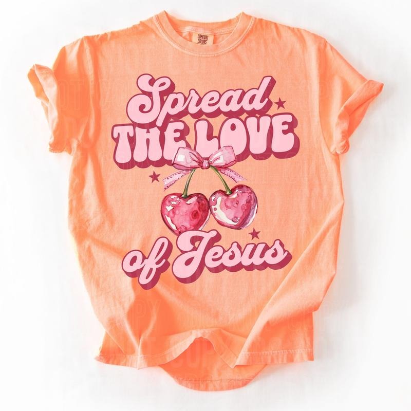 Spread the Love of Jesus DTF Transfers - THIS IS NOT A SHIRT Hoodie, Sweatshirt | GrindPrints.com