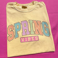 Spring Vibes Comfort Colors T-Shirt Hoodie, Sweatshirt | GrindPrints.com
