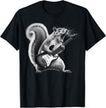 Squirrel Playing Guitar Rock and Roll T-Shirt | Unisex Cotton Tee, Short Sleeve, Size S-5XL Hoodie, Sweatshirt