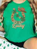 St. Patrick's Day | Lucky Horseshoe Tee Hoodie, Sweatshirt | GrindPrints.com