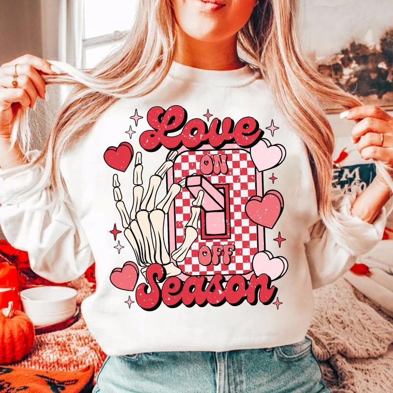 St. Valentine Crewneck Sweatshirt Comfort Cute Breathable Comfortable T-Shirts, Hoodie | GrindPrints.com