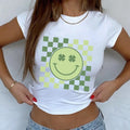 St. Patricks Day Retro Clover Smiley Baby Tee, Gift Ideas Hoodie, Sweatshirt | GrindPrints.com