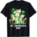 St Patricks Catricks Day Cats Saint Pattys Women Men Kids T-Shirt made in USA Hoodie, Sweatshirt | GrindPrints.com
