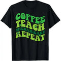 St Patricks Day Coffee Teach Saint Paddys Teacher Men Women T-Shirt made in USA Hoodie, Sweatshirt | GrindPrints.com
