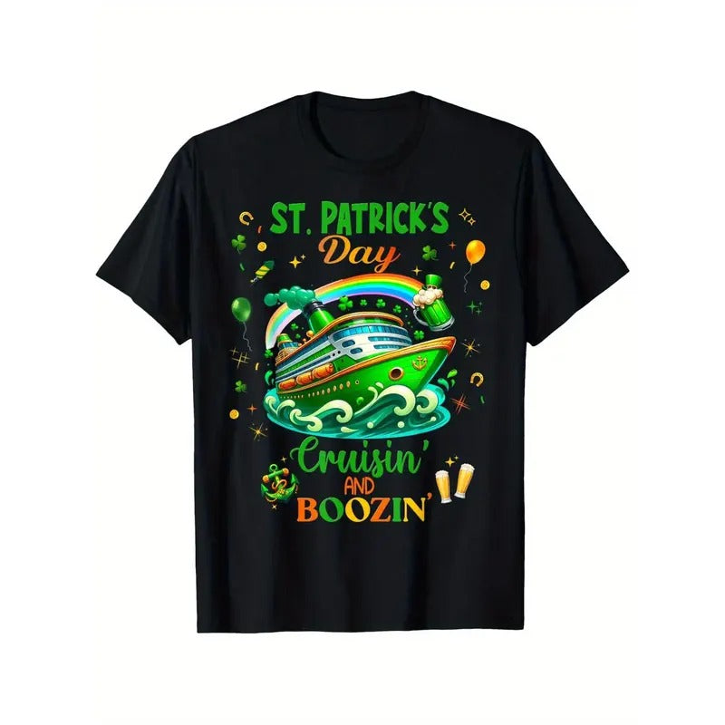 St Patricks Day Matching Cruising And Boozing Drinking T-Shirt Made in USA Hoodie, Sweatshirt | GrindPrints.com