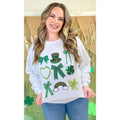 St Patricks Day Sequin Bows Graphic Sweatshirt T-Shirts, Hoodie | GrindPrints.com