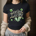 St Patty's Day Baby Tee Lucky Trendy Retro Baby Tee St Paddys Day y2k Baby Tee St. Patrick's Day Baby Tee Luck of the...