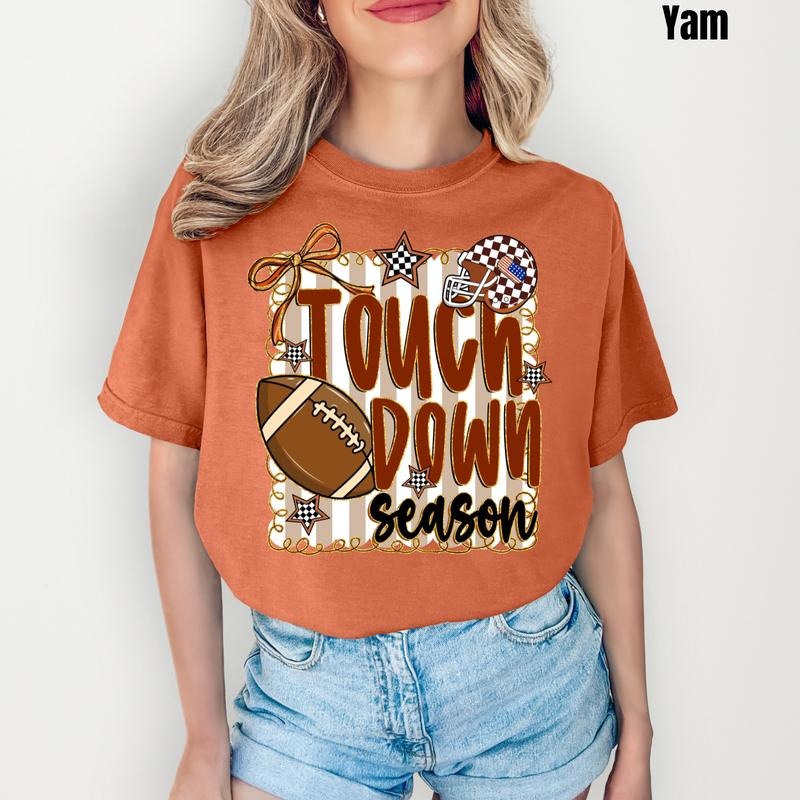 Star Touchdown Season Comfort Colors T-Shirt 'NLB' Hoodie, Sweatshirt | GrindPrints.com