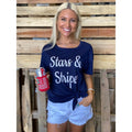 Stars & Stripes Blue Tie-Top T-Shirts, Hoodie, Sweatshirt | GrindPrints.com