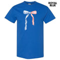 Stars & Stripes Bow Gildan Short Sleeve T-Shirt 'NLB' Hoodie, Sweatshirt | GrindPrints.com