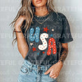 USA W/ Stars DTF Transfers - THIS IS NOT A SHIRT Hoodie, Sweatshirt | GrindPrints.com
