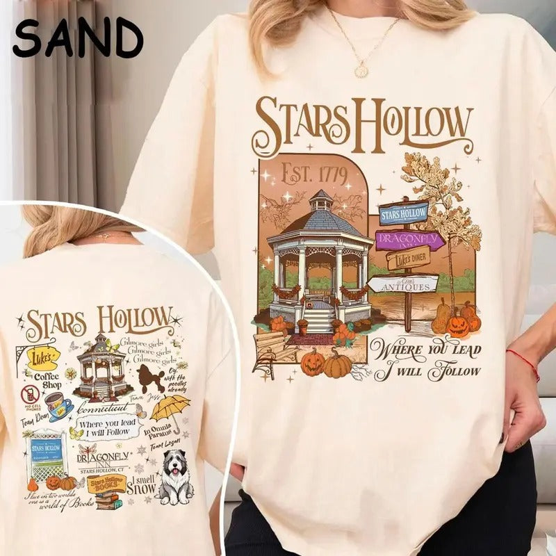 Stars H0llow Autumn Festival TShirt, Gilm0re Girls Shirt, shirt trend 2025 Hoodie, Sweatshirt | GrindPrints.com