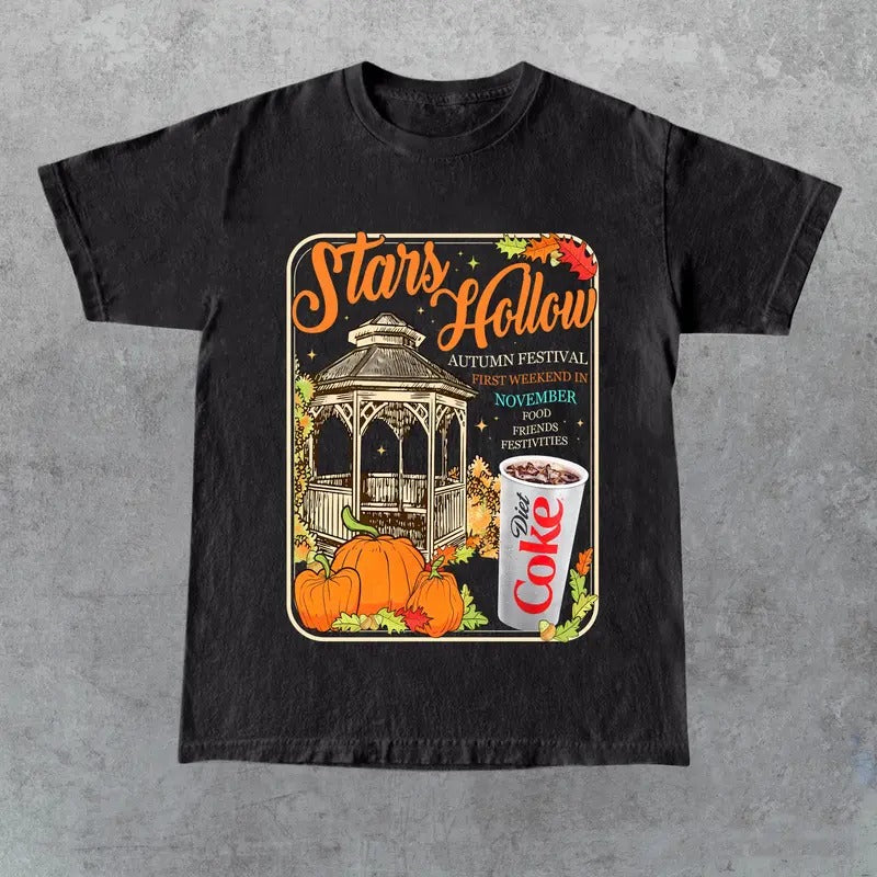 Stars Hollow Connecticut 1779 Shirt, Gilmore Girls Shirt, Autumn T-shirt, Coke Diet, Full Color, For Men, For Women...