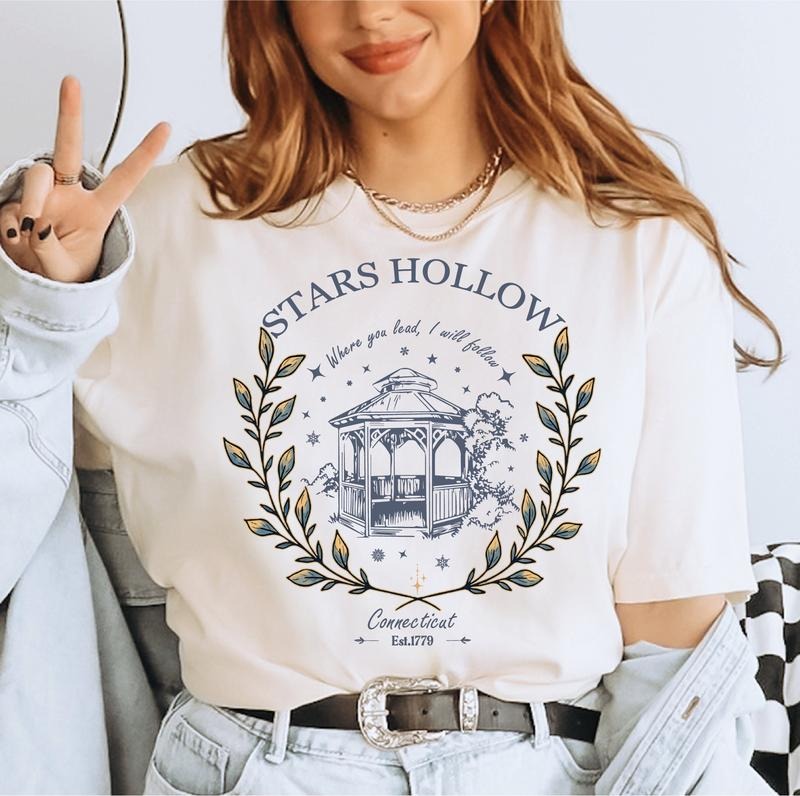 Stars Hollow Shirt Stars Hollow Where You Lead I Will Follow Shirt Autumn Festival Vintage Stars Hollow T-Shirts, Hoodie, Sweatshirt